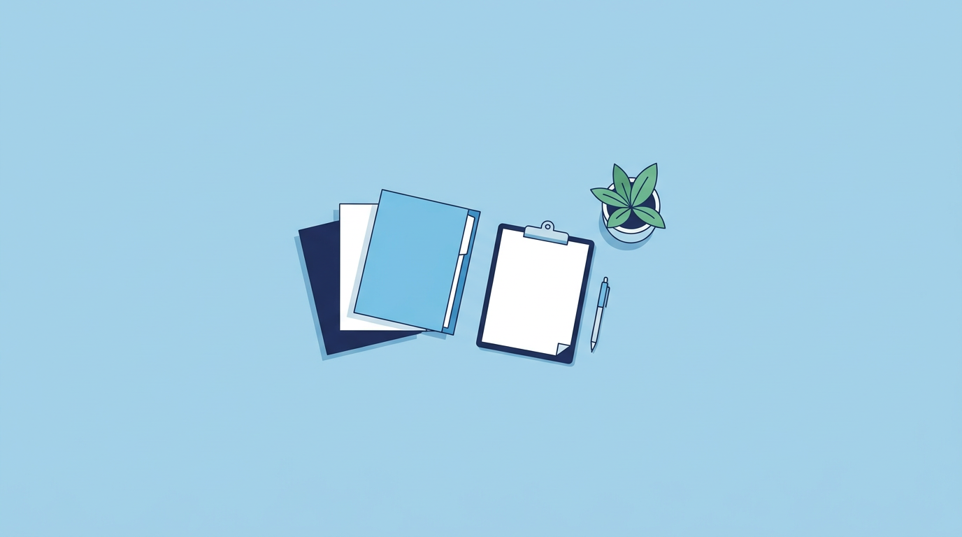 書類と手続きのイメージ